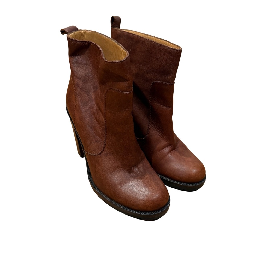MM6 Maison Martin Margiela x Opening Ceremony Brown Leather Boots 36 US 6